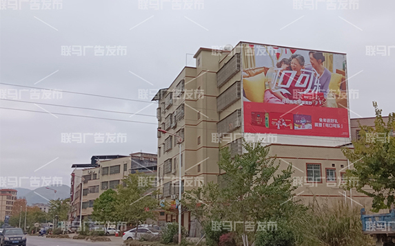 可口可乐墙体广告覆盖广东省！